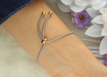 Bransoletka damska Nomination Italy Milleluci z sercem konturem i cyrkoniowym sercem 028021 022. Złocona stal, cyrkonie, regulowana długość, oryginalne opakowanie, certyfikat autentyczności (1).jpg